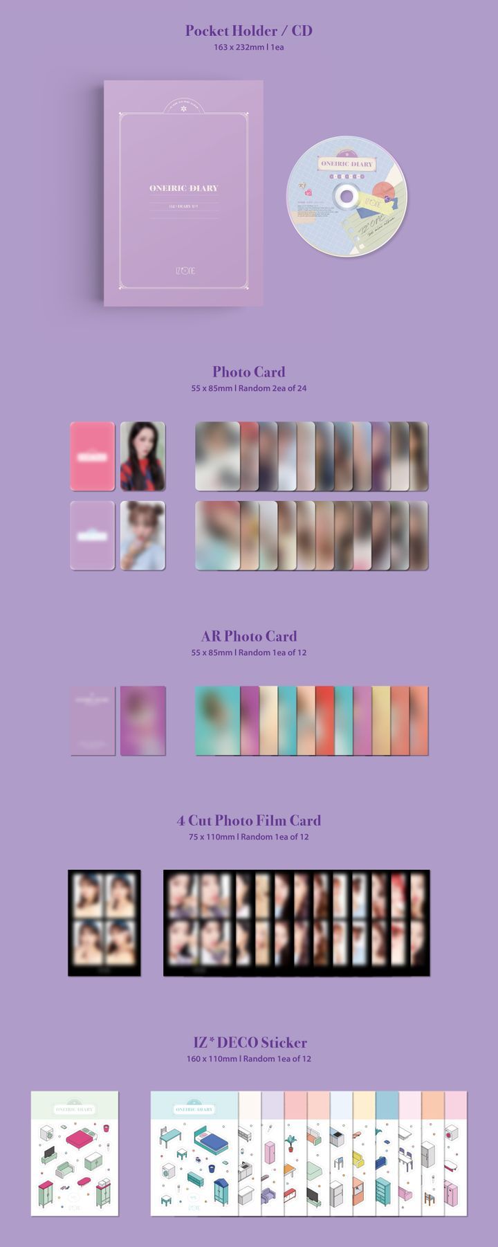 YESASIA: IZ*ONE Mini Album Vol. 3 - Oneiric Diary (Diary Version