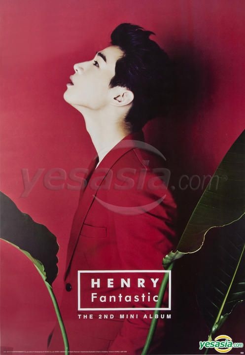 Gift Mini Photo SM New HENRY FANTASTIC 2nd Mini Album Vol.2 CD+Poster 
