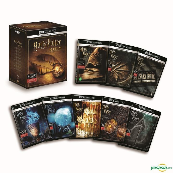 YESASIA: Harry Potter 8 Film Collection (4K Ultra HD Blu-ray) (16-Disc)  (Outbox Limited Edition) (Korea Version) Blu-ray - Daniel Radcliffe, Rupert  Grint, H&C - Western / World Movies & Videos - Free Shipping