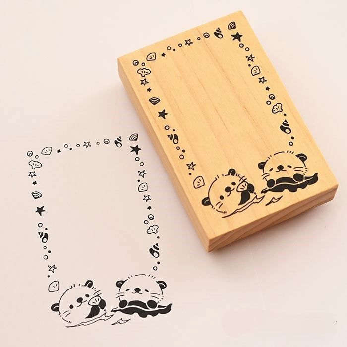 YESASIA : 木製留言便條印章 (海獺圖案) - - 生活百貨及精品 - 郵費全免