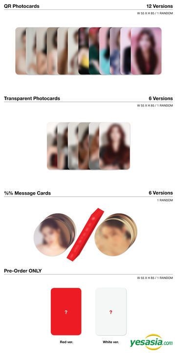 Percent APINK 2CD+Photocard+Extra Photocard Set Red+White ver. SET 