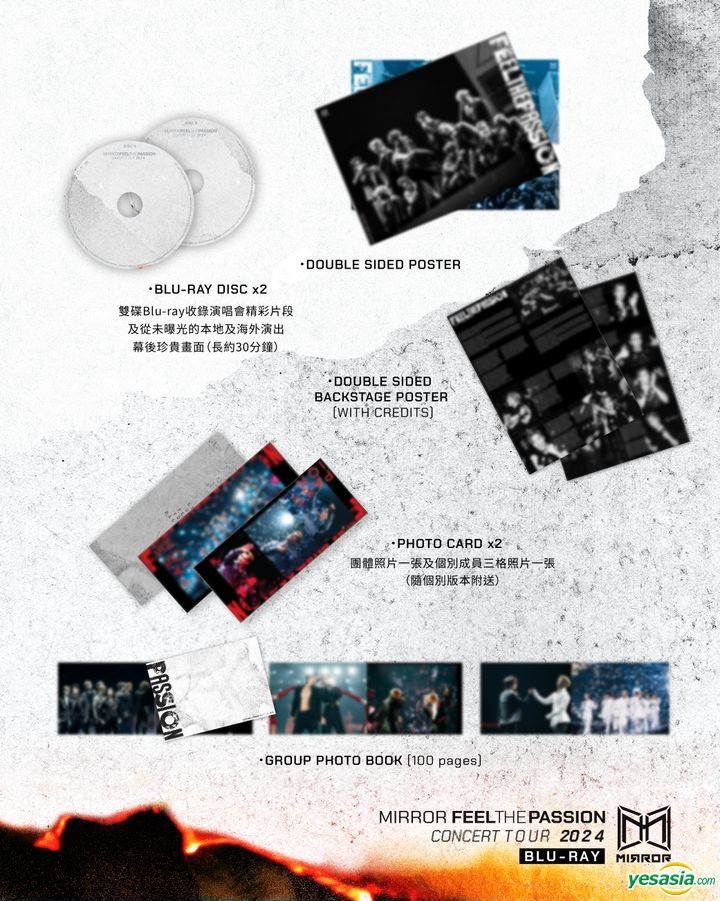 未開封新品　The Good-Bye Concert Tour 2024 DVD YESASIA: Image Gallery - MIRROR FEEL THE PASSION CONCERT TOUR 2024