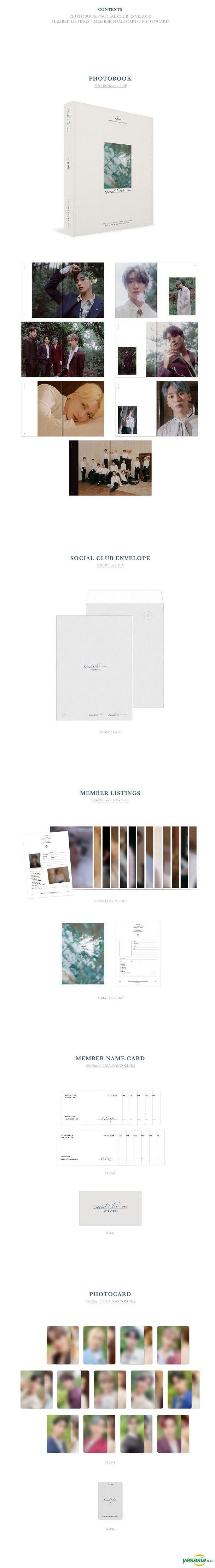 K-POP・アジア SEVENTEEN PHOTOBOOK SOCIAL CLUB : CARAT YESASIA: Seventeen Photobook - Social Club: Carat (Da Capo Version