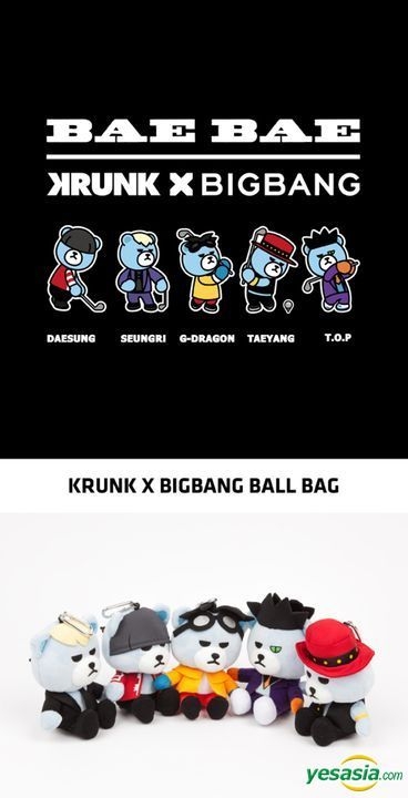 YESASIA: G-DRAGON MOTTE Official Goods - BigBang X Krunk Ball Bag