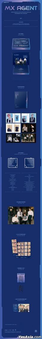 2022 Monsta X 6th Official Fanclub Monbebe Fan-Concert - MX AGENT (KiT Video + Photobook + Folded Poster + 4-Cut Photo Set + Symbol Clip + Unit Photo Card Set) (Korea Version)