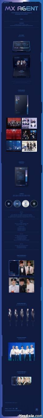 2022 Monsta X 6th Official Fanclub Monbebe Fan-Concert - MX AGENT (4DVD + Photobook + Digipack + Mini Poster Set + Photo Prop Set + Folded Poster + Photo Card Set) (Korea Version)