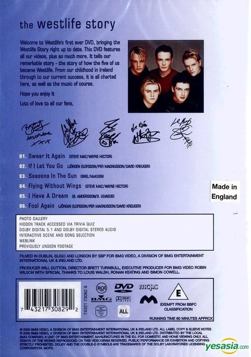 YESASIA: Image Gallery - Westlife Story (1999) (DVD) (US Version) - North  America Site