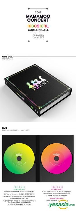 YESASIA: MAMAMOO MOOSICAL CURTAIN CALL (2DVD) (Photobook +