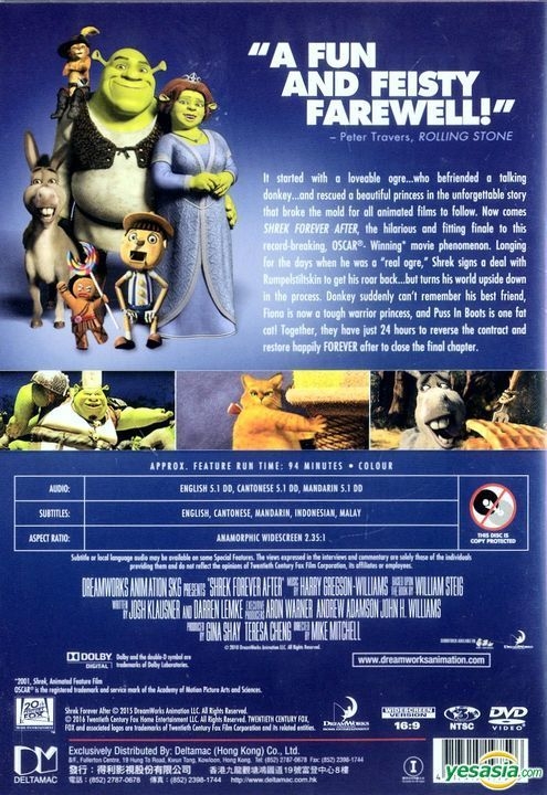 RELEASE DATE: May 21, 2010. MOVIE TITLE: Shrek Forever After