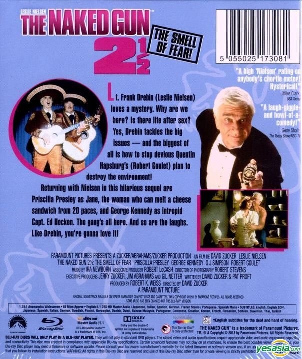 YESASIA The Naked Gun The Smell Of Fear Blu Ray Hong Kong Version Blu Ray