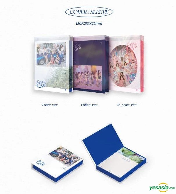 Yesasia Image Gallery Twice Mini Album Vol 10 Taste Of Love Taste Fallen In Love Version 3 Photo Card Sets 3 Posters In Tube