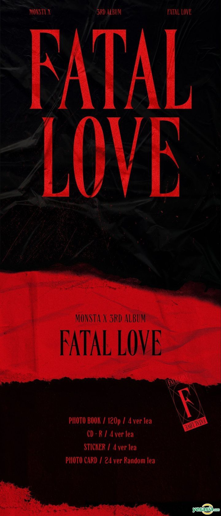 YESASIA Monsta X Vol FATAL LOVE Version CD Monsta X STARSHIP ENT Korean Music