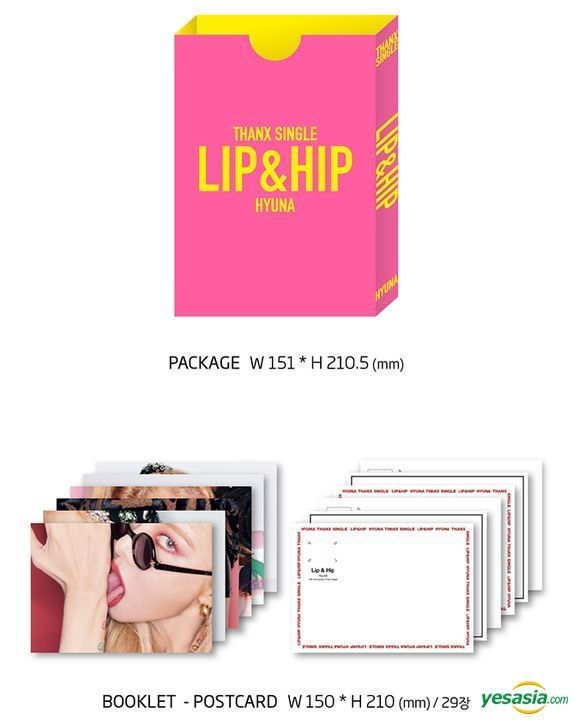 YESASIA: HyunA Thanx Single - Lip & Hip (限定盤) CD - ヒョナ