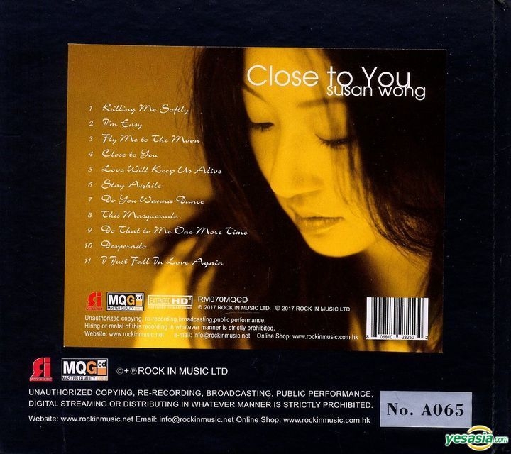 YESASIA: Close To You (MQGCD) (Limited Edition) Music - Susan Wong