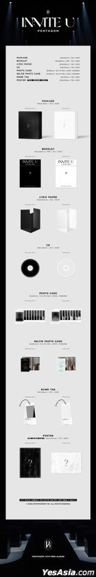 Pentagon Mini Album Vol. 12 - IN:VITE U (Flare Version) + Poster in Tube (Flare Version)