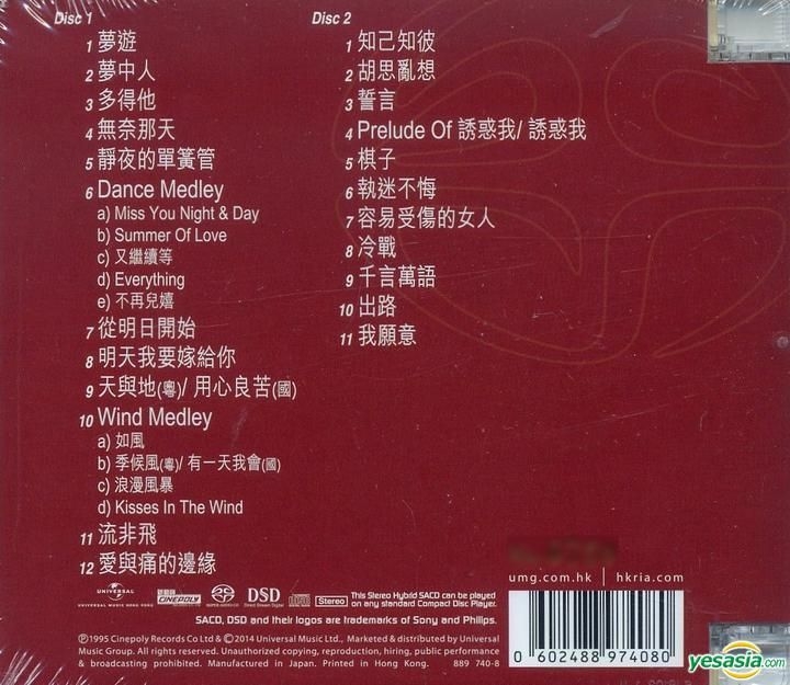 YESASIA: Faye Wong Live In Concert (2 SACD) CD - Faye Wong