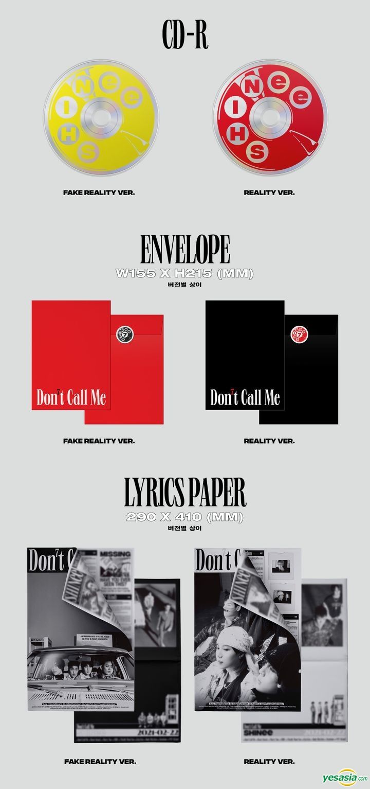 YESASIA: SHINee Vol. 7 - Don't Call Me (PhotoBook Version) (FAKE ...