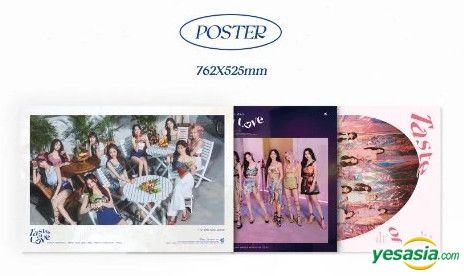 Yesasia Twice Mini Album Vol 10 Taste Of Love Taste Fallen In Love Version 3 Photo Card Sets 3 Posters In Tube Cd Twice Korea Jyp Entertainment Korean Music Free Shipping