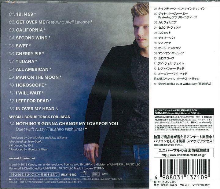 YESASIA : All American (Japan Bonus Track) [SHM-CD] (普通版)(日本版) 镭射唱片 - Nick  Carter