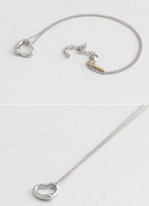 YESASIA: Super Junior : Lee Teuk Style - Simple Heart Necklace ...