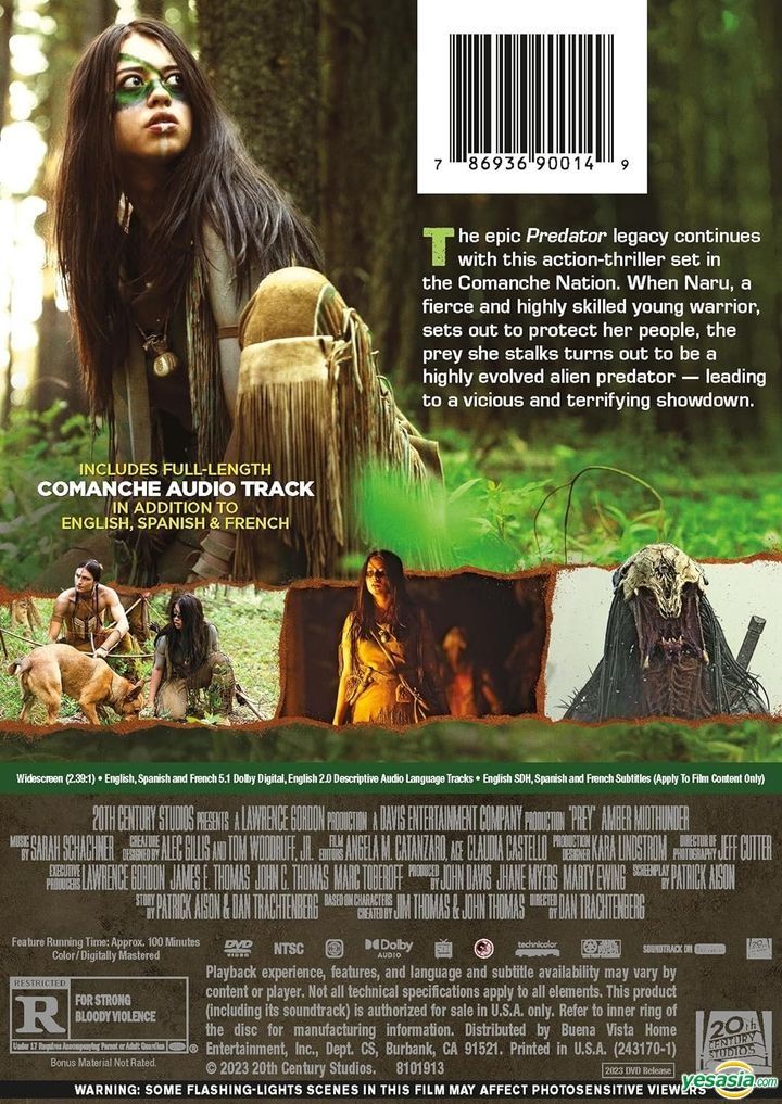 YESASIA: Prey (2022) (DVD) (US Version) DVD - Dakota Beavers, Amber - When Will Belle 2022 Be On Dvd