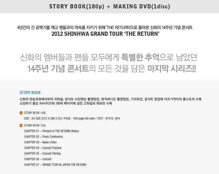その他 Shinhwa 14th Anniversary The Return Story Book [DVD] YESASIA: Shinhwa - 14th Anniversary 'The Return' Story Book