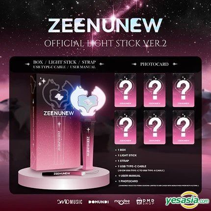 YESASIA: ZeeNunew - Official Light Stick V.2 Celebrity Gifts,MALE