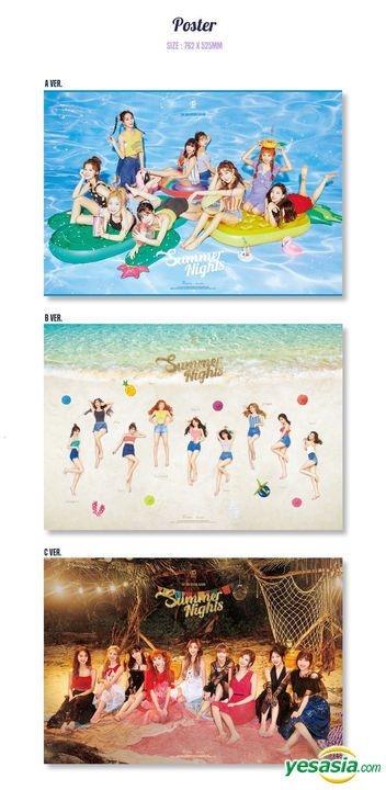 Yesasia Twice Summer Special Vol 2 A Version Photo Card Set A Version Poster In Tube A Version Cd Twice Korea Jyp Entertainment Korean Music Free Shipping North America Site
