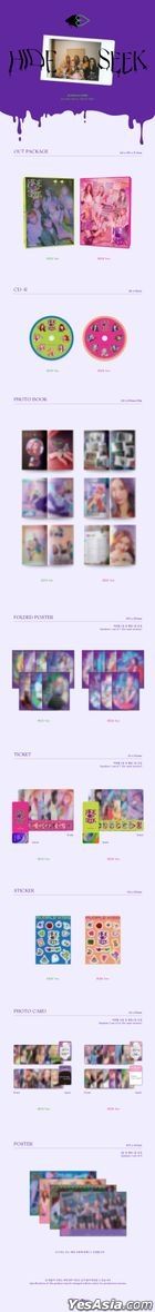 Purple Kiss Mini Album Vol. 2 - HIDE & SEEK (SEEK Version) + Random Poster in Tube
