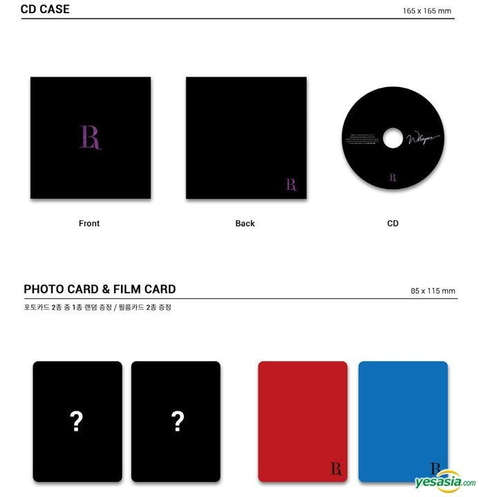 CD+Film Card Set+Free Gift 2nd Mini Album VIXX LR LEO & RAVI Whisper 
