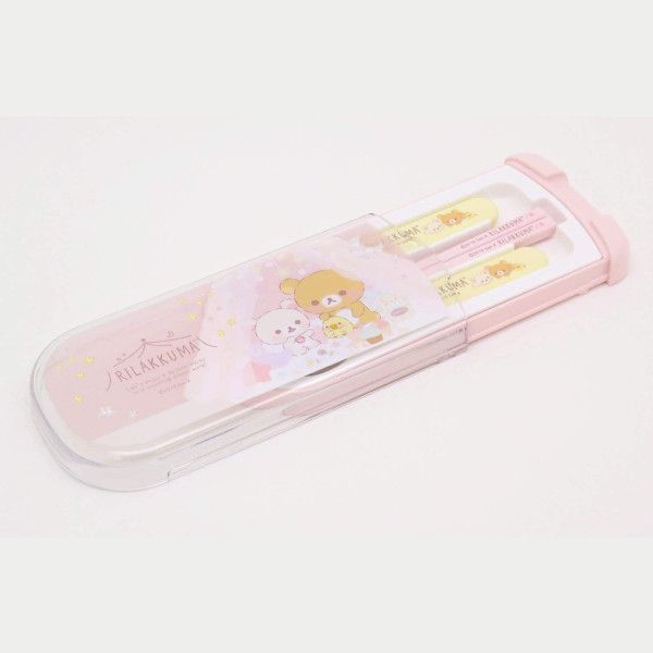 YESASIA Rilakkuma Cutlery Set with Case OSK Lifestyle & Gifts