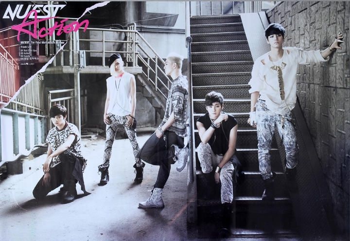 YESASIA: NU'EST Mini Album Vol. 1 - Action + Poster in Tube Music