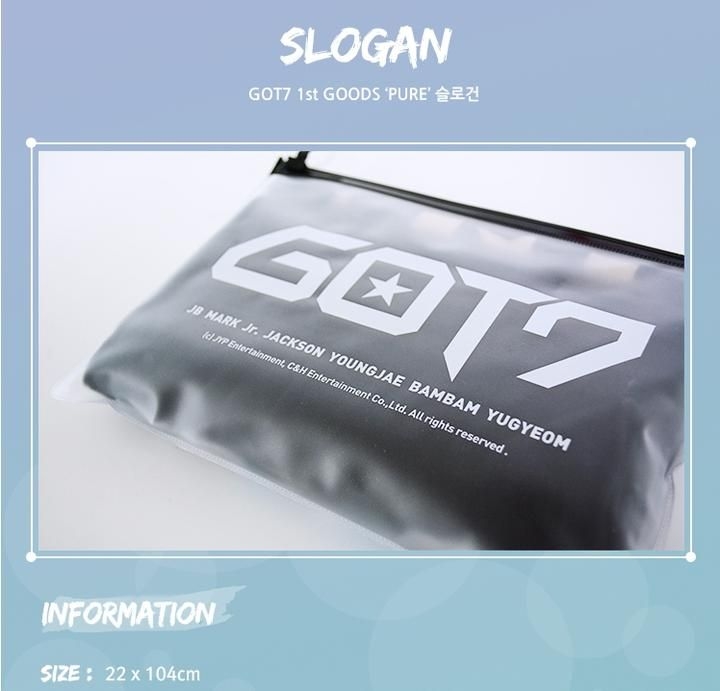 YESASIA: Image Gallery - GOT7 1st Official Goods 'Pure' - Slogan