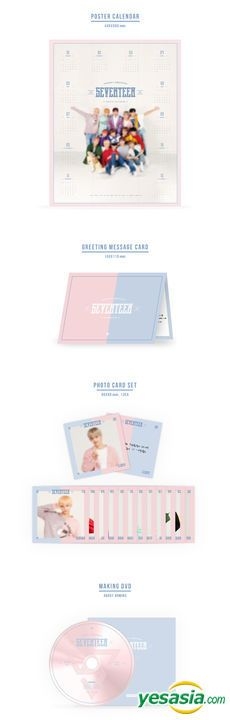 YESASIA: Seventeen 2018 Season's Greetings CALENDAR,GROUPS,DVD