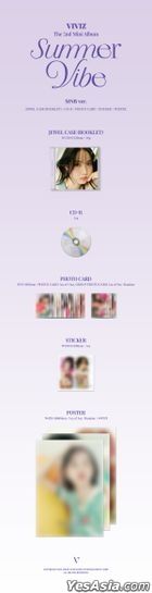 VIVIZ Mini Album Vol. 2 - Summer Vibe (Jewel Case Version) (SinB Version) + Random Poster in Tube