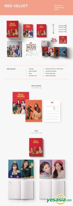 YESASIA: Red Velvet 2019 Season's Greetings FEMALE STARS,PHOTO/POSTER