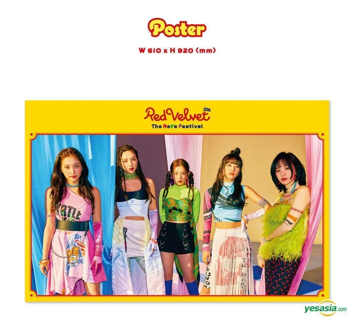 YESASIA Red Velvet Mini Album 'The ReVe Festival' Day 1 (Kihno Album) + Poster in Tube CD
