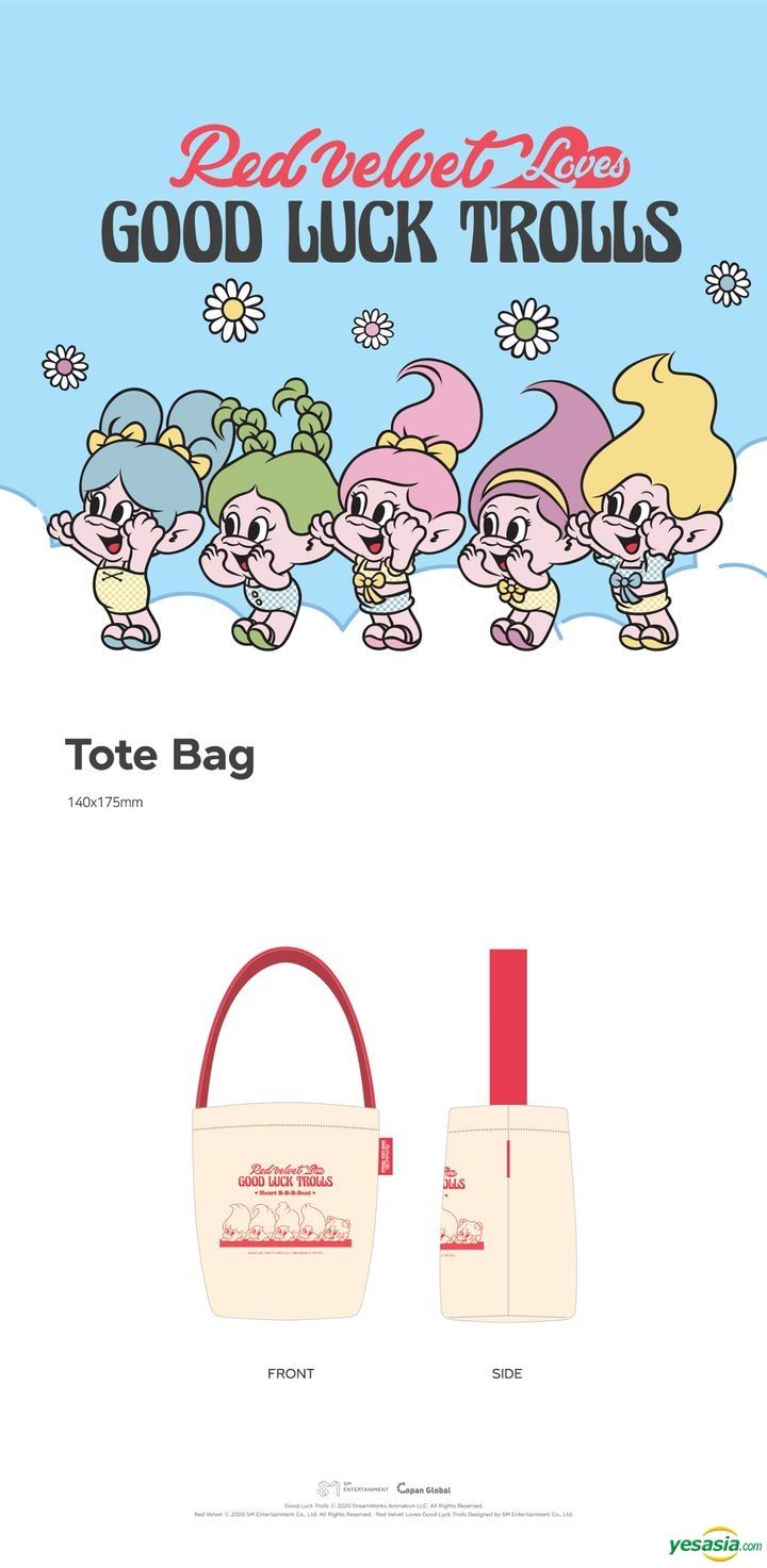 YESASIA: Image Gallery - Red Velvet Loves GOOD LUCK TROLLS - Tote
