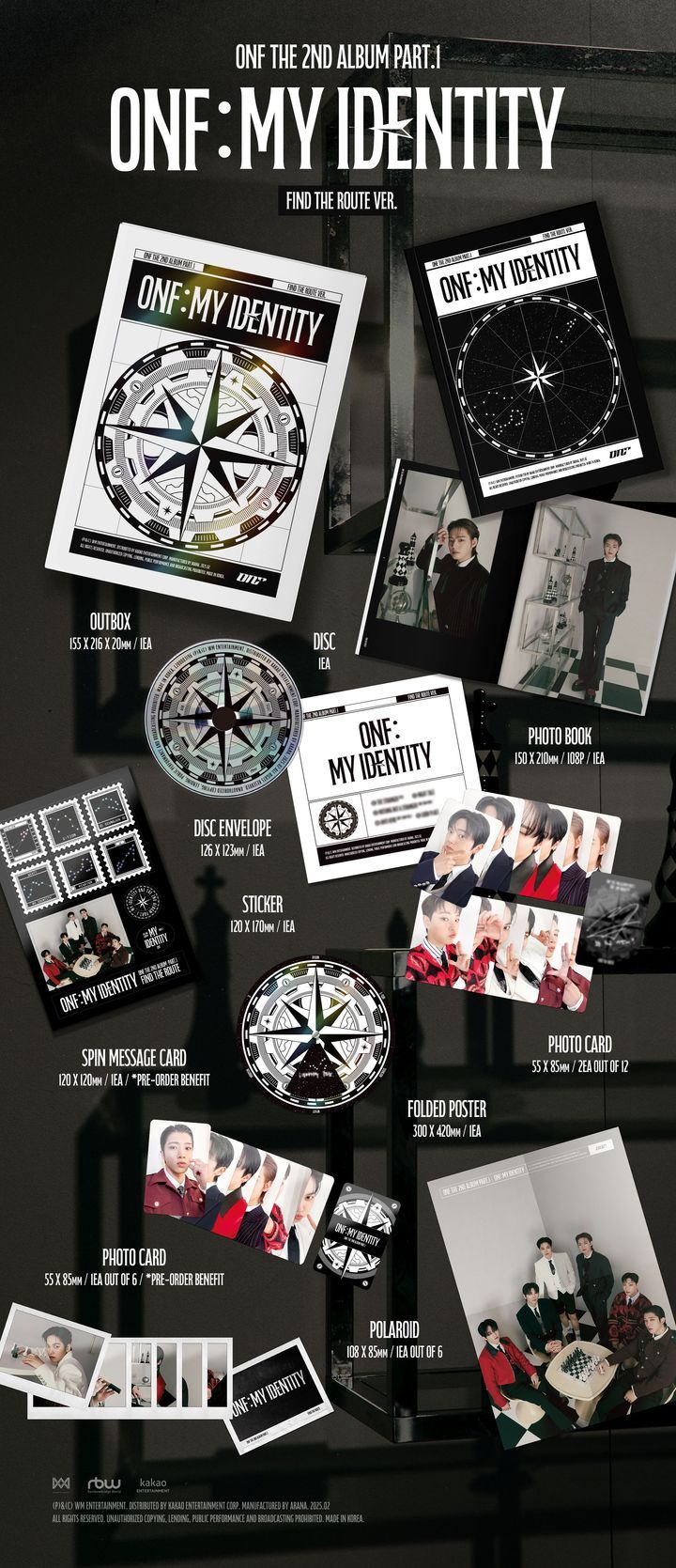 YESASIA: ONF The 2nd Album Part.1 - ONF:MY IDENTITY (Random