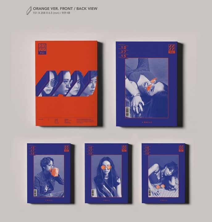 YESASIA: f(x) Vol. 4 - 4 Walls (Random Version) + 3 Posters in