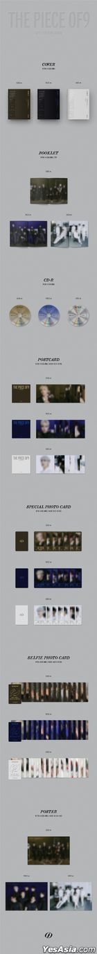 SF9 Mini Album Vol. 12 - THE PIECE OF9 (FREEZE Version) + Poster in Tube (FREEZE Version)