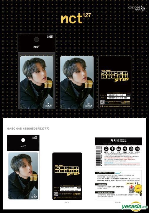 YESASIA: NCT 127 Cashbee Card (Hae Chan) MALE STARS,GROUPS,GIFTS ...