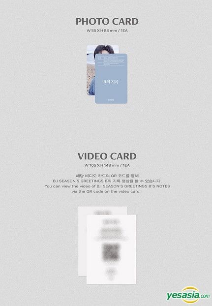 YESASIA: B.I 2022 Season's Greetings - B's Notes (DIARY Version ...