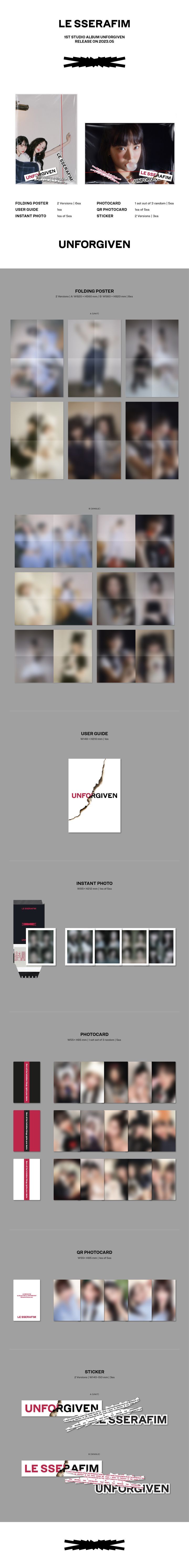 新商品のご紹介 Le Sserafim unforgiven HMV ラキドロ コンプ - CD