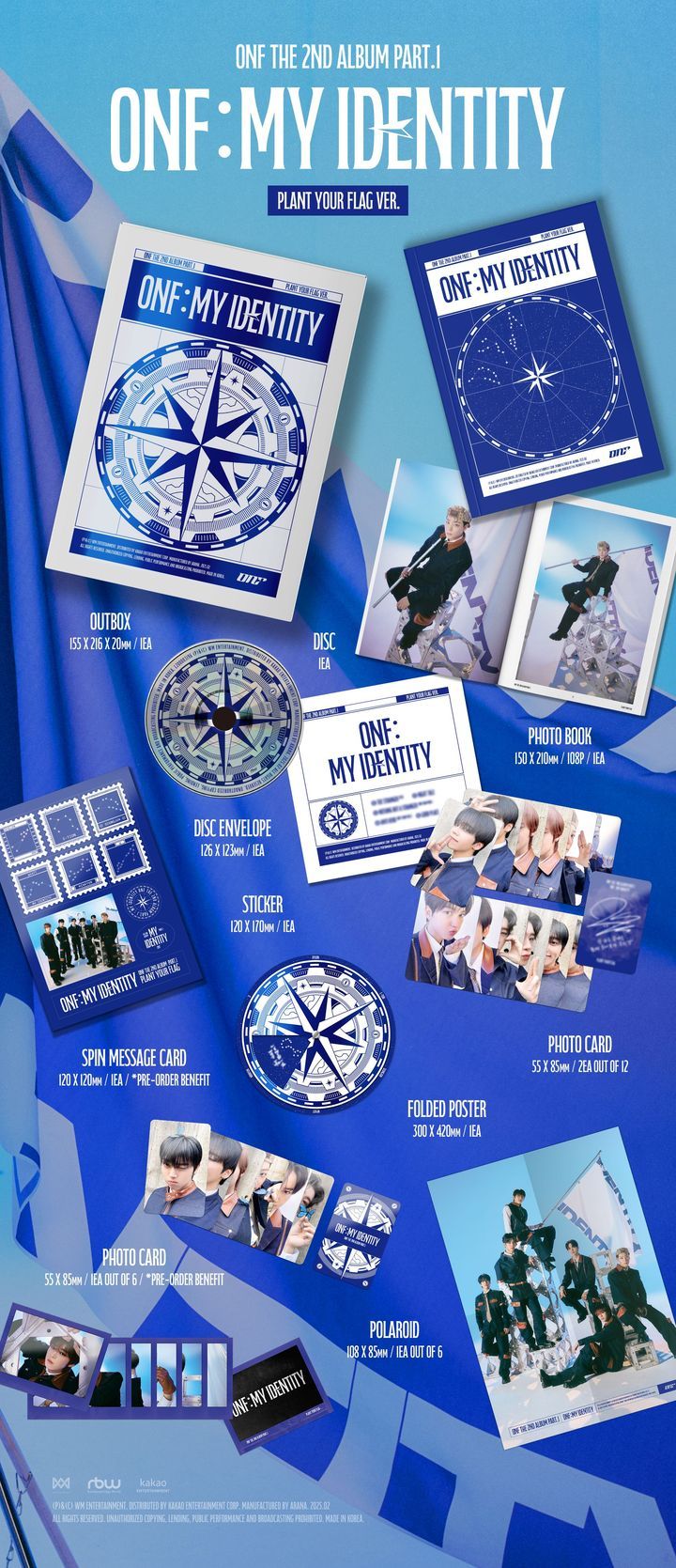 YESASIA: ONF The 2nd Album Part.1 - ONF:MY IDENTITY (Random