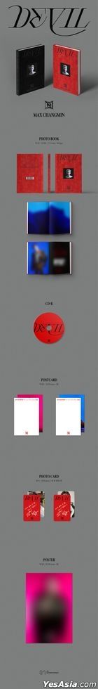 TVXQ!: Max Chang Min Mini Album Vol. 2 - Devil (Red Version) + Poster in Tube (Red Version)