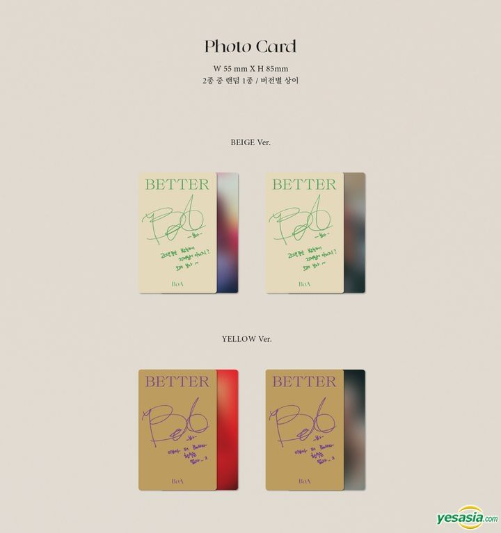 Yesasia Boa Vol 10 Better Special Edition First Press Limited Edition Beige Yellow Version 2 Random Posters In Tube Beige Yellow Version Cd Boa Sm Entertainment Korean Music Free Shipping