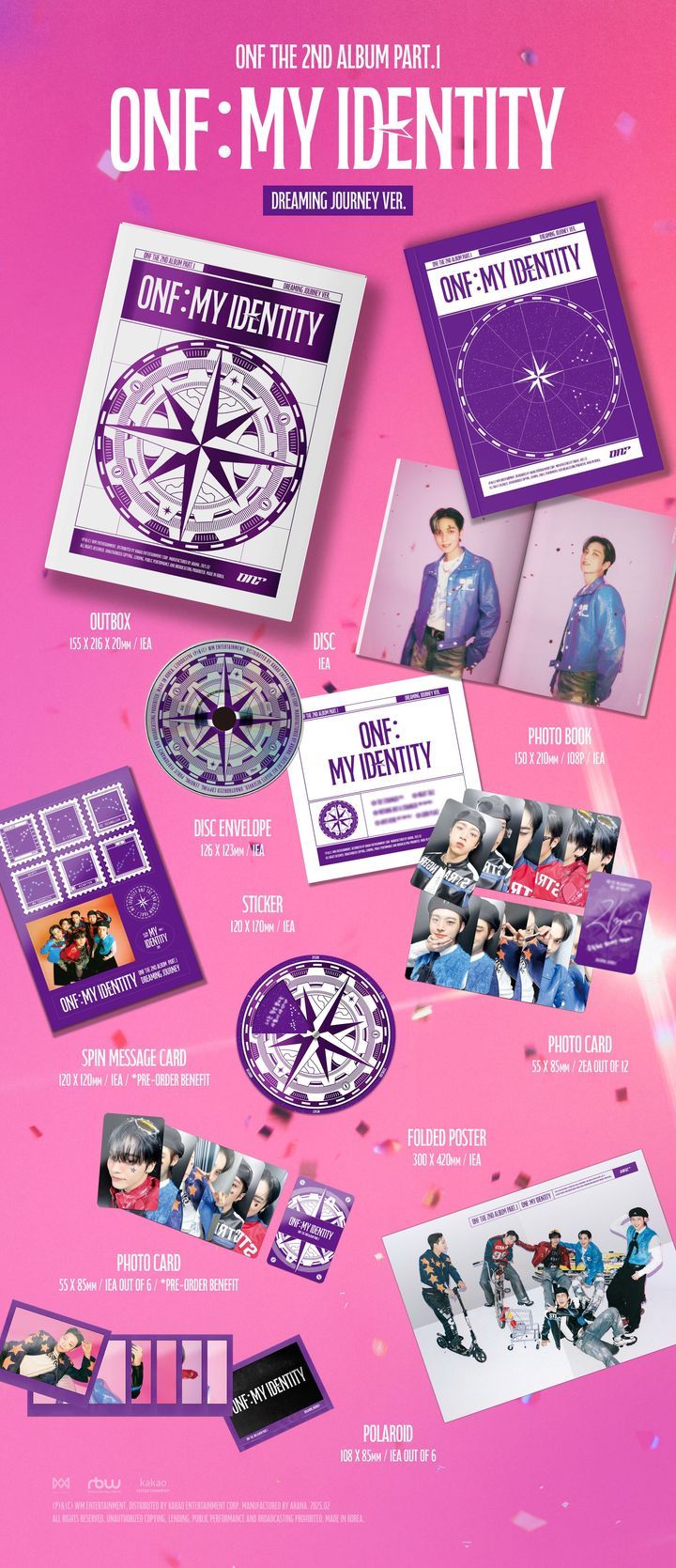 YESASIA: ONF The 2nd Album Part.1 - ONF:MY IDENTITY (Random