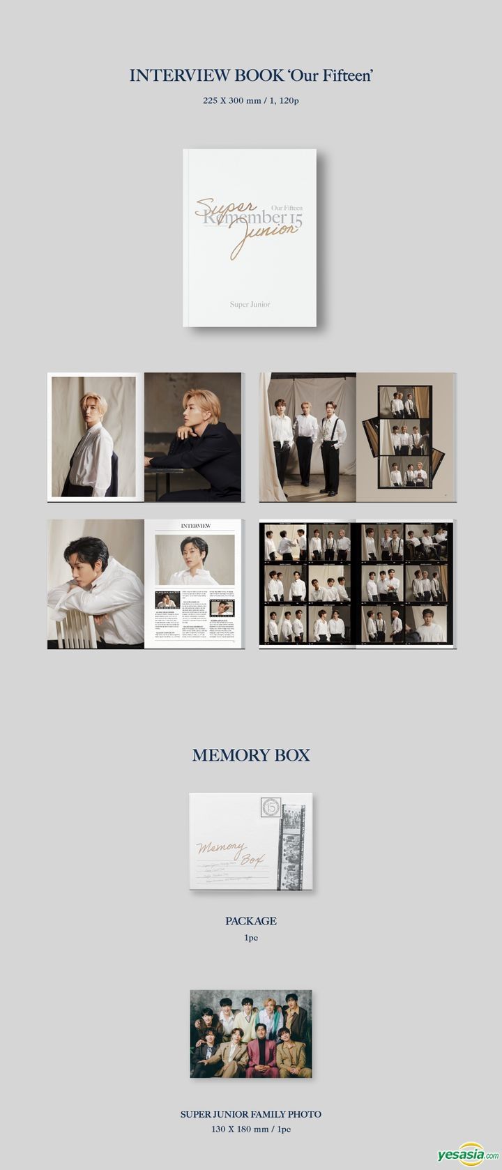 SUPERJUNIOR 15周年　記念フォトブック[REMEMBER15] SUPER JUNIOR 'REMEMBER 15' 15TH ANNIVERSARY PHOTOBOOK - Kpop USA