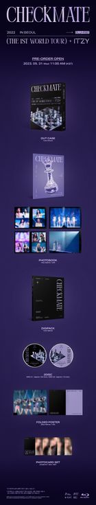 2022 ITZY THE 1ST WORLD TOUR [CHECKMATE] in SEOUL (Blu-ray) (2-Disc) (Korea Version) + Photo Card Set